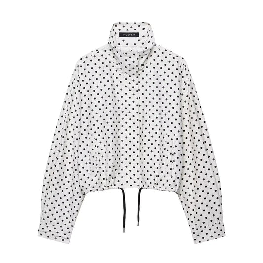 Kaliyah – Women’s Polka Dot Short Coat for Office & Casual Wear