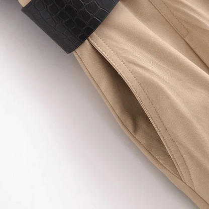 Aurora &ndash; Women&rsquo;s Pleated Midi Dress with Belt Sleeveless Polyester - Auvrya