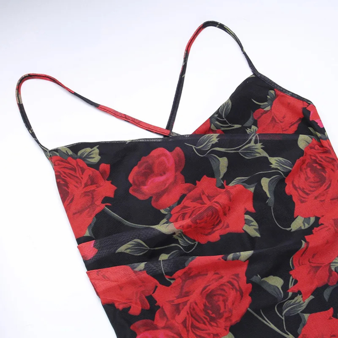 Cora – Women’s Floral Maxi Dress with Spaghetti Straps - Auvrya