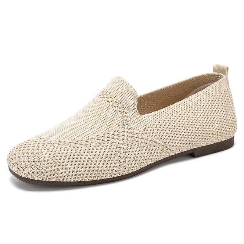 Women’s Flyknit Slip-On Flats – Lightweight, Breathable Everyday Comfort