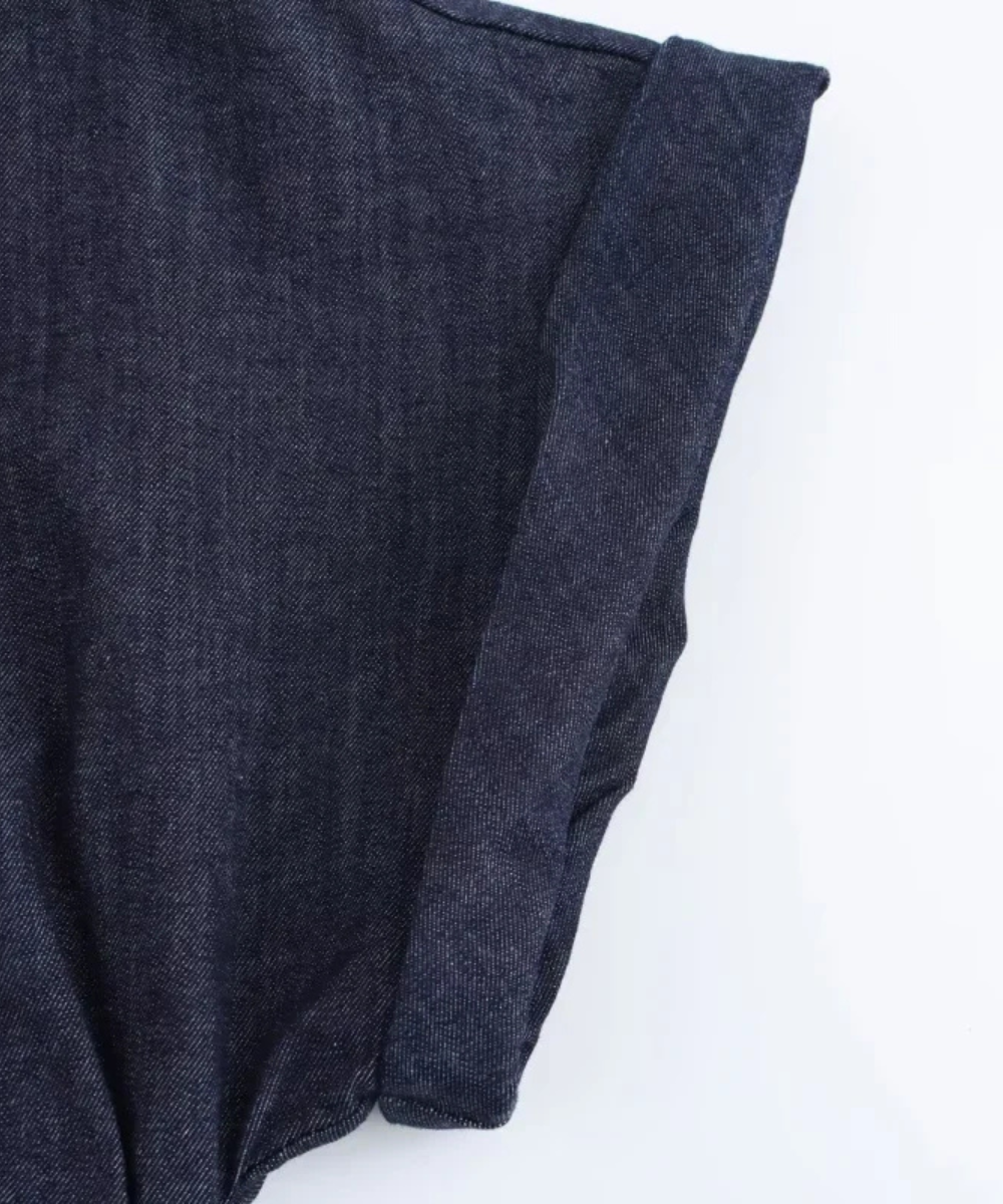 Evelyn &ndash; Women&rsquo;s Denim Midi Dress Slim Fit with Ruched Waist - Auvrya