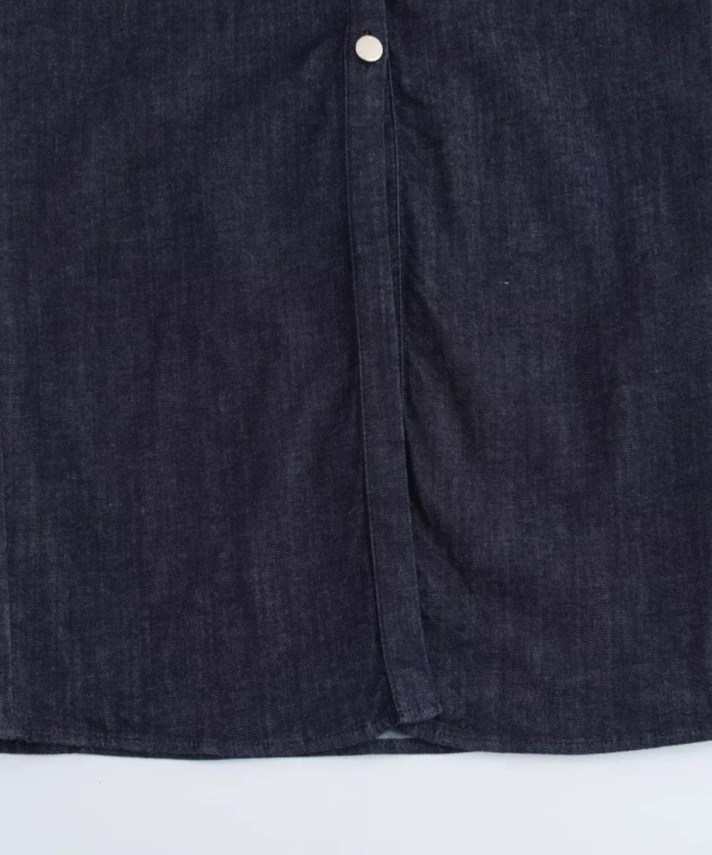 Evelyn &ndash; Women&rsquo;s Denim Midi Dress Slim Fit with Ruched Waist - Auvrya