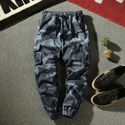 Mens Casual Fashion Loose Legged Camouflage Pants