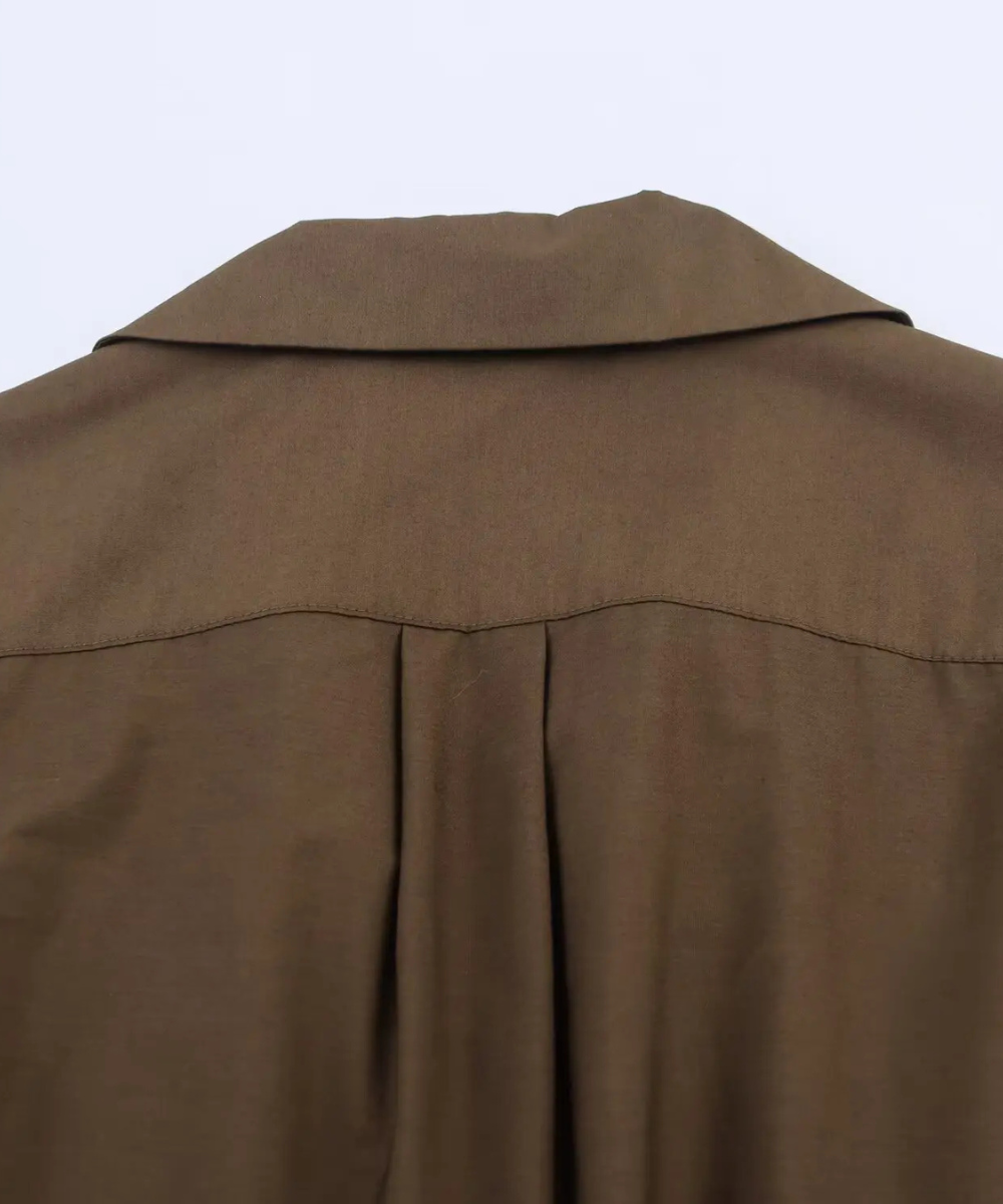 Nora &ndash; Women&rsquo;s Long Sleeve Shirt Dress with Belt and Lapel Collar - Auvrya