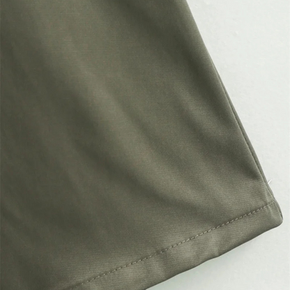 Quinn – Women’s Pleated Zip-Front Midi Dress Sleeveless Elegant Bodycon - Auvrya