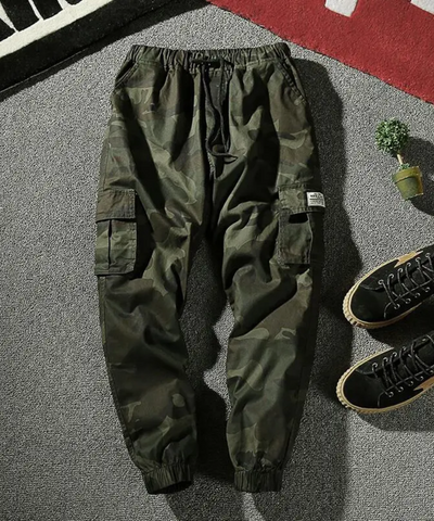 Zane &ndash; Men&rsquo;s Camouflage Cargo Pants Loose Fit Cotton Streetwear - Auvrya