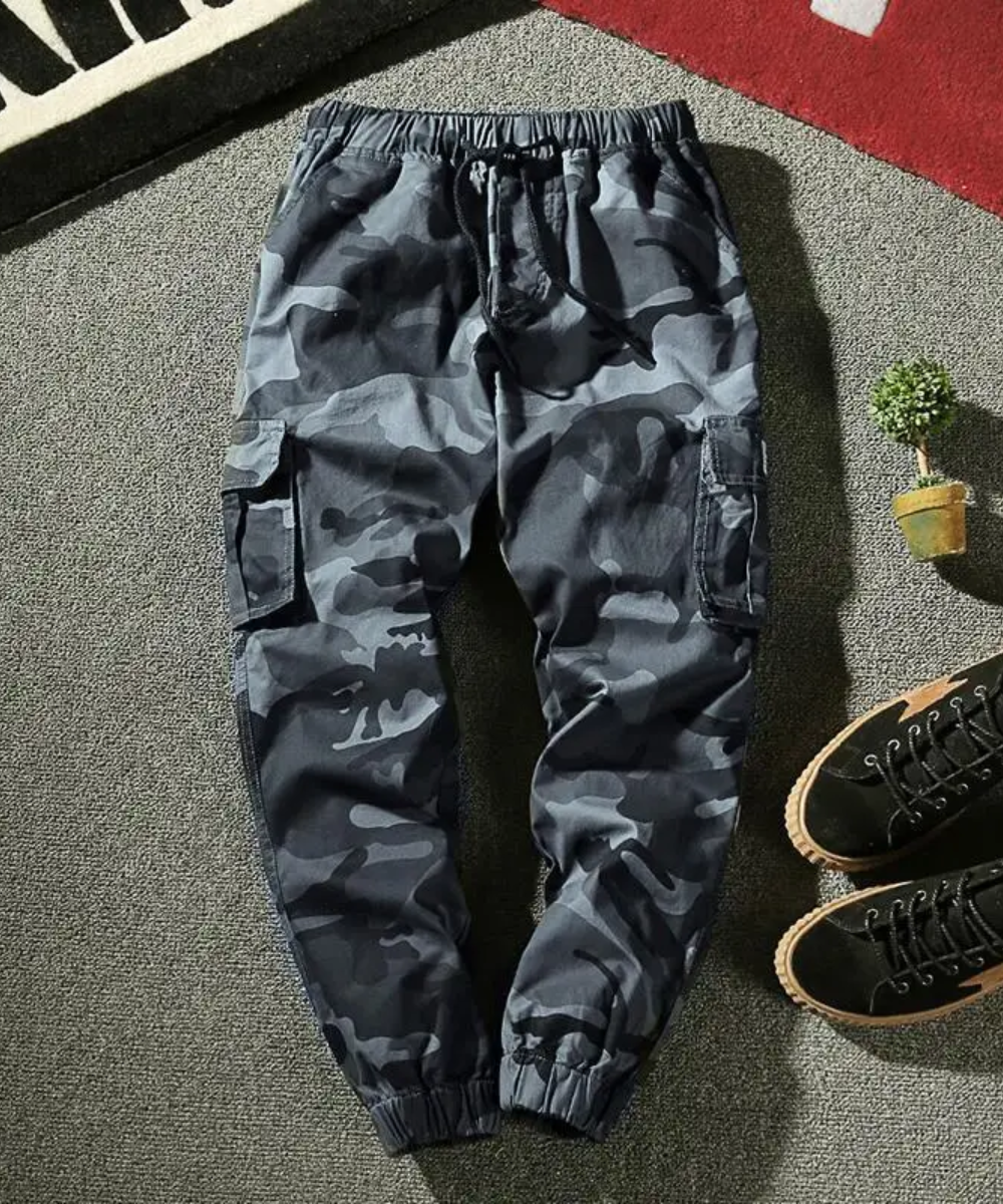 Zane &ndash; Men&rsquo;s Camouflage Cargo Pants Loose Fit Cotton Streetwear - Auvrya